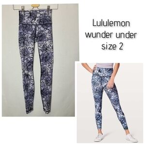 Lululemon wunder under high rise leggings 28" - Size 2